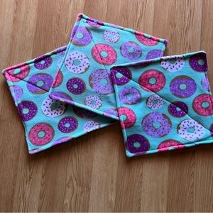 Small Animal Pads 16” Reversible Fleece Lot 3 Carriers Piddle Kennel Donuts